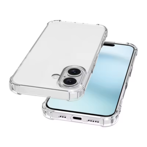 Caltrik Generic Clear TPU/PC phone case – Compatible with iPhone 16 Plus – Unbranded Bulk Supply