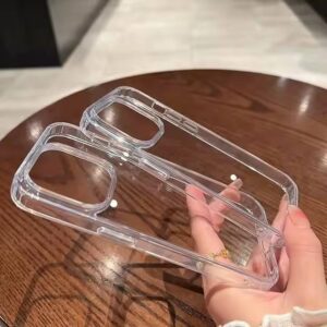 Caltrik Generic Clear TPU/PC phone case – Compatible with iPhone 15 – Unbranded Bulk Supply