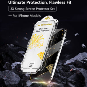 Caltrik Generic Tempered glass screen protector – Compatible with iPhone 15 Pro Max – Unbranded Bulk Supply