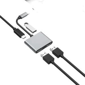 Caltrik Generic 4-in-1 USB-C hub – USB-C laptops/tablets – Unbranded Bulk Supply